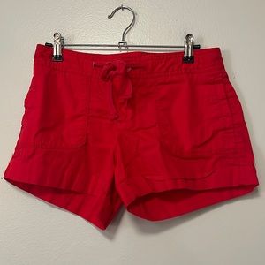 Old Navy. Cute red, mid rise shorts. Sz 2